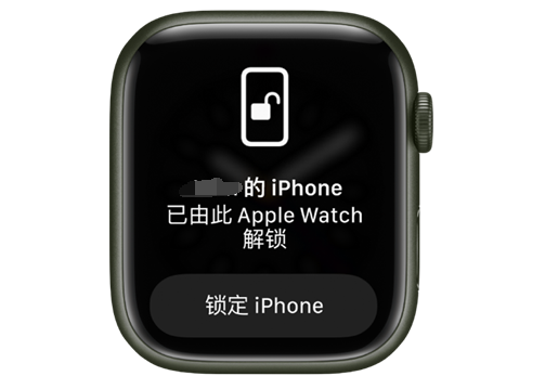 株洲苹果手机维修分享用 AppleWatch 解锁配备面容 ID 的 iPhone方法 